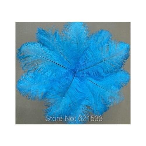 100pcs/lot!Sky Blue/Turquoise ostrich feathers decor wedding&Home,12-14inch /30-35cm freeshipping