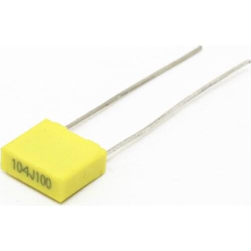 20PCS Correction Capacitor 100NF 104J 5mm 100V Polypropylene Safety Plastic Film Capacitor New original