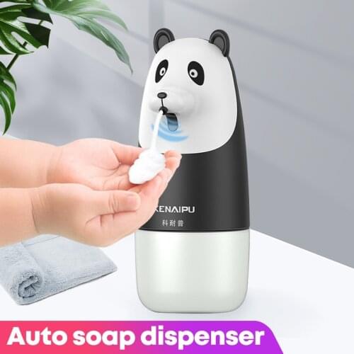 280ml USB Charging Automatic Liquid Soap Dispenser Touchless Sensor Infrared Induction Bashroom Panda Foam Hand Washer