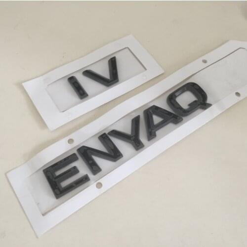3D ABS High quality ABS ENYAQ IV car letters Rear Trunk emblem badge sticker Decal styling auto accessories