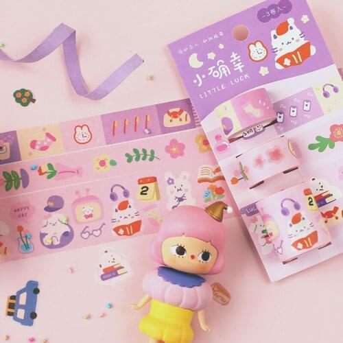 4packs/LOT break time series sticker DIY sticker paper decorative tape paper masking washi tape