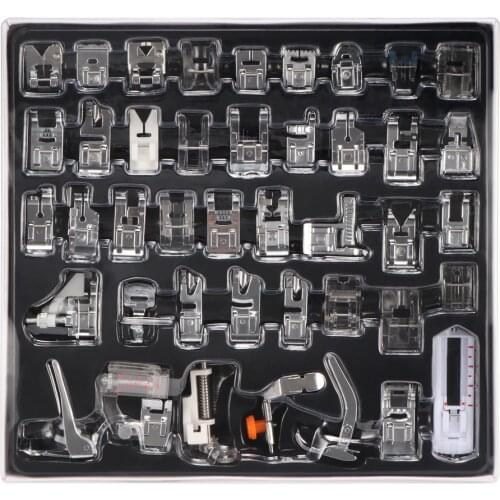 42 Pcs Home Domestic Sewing Machine Feet Presser Sewing Machine Foot Sewing Accessories Prop Kits