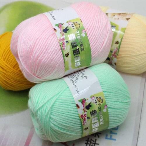 50g 6ply Cashmere Knitted babycare Sweater Choose Knitting Crochet Handcraft Supersoft Yarn Colorful Baby Wool Scarf Craft