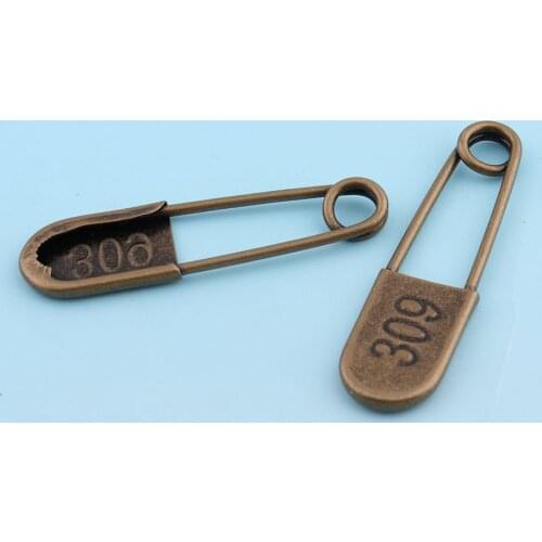 6pcs 55mm Brass Safety Pin Laundry Pins Kilt Pins Back Jumb Metal Pins for garment Brooch Pin Shawl Pins DIY Sewing Accessory