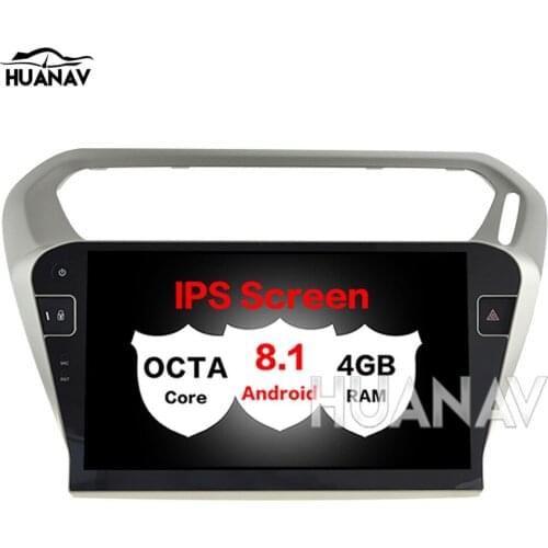 Car no DVD Player for Citroen Elysee Peugeot 301 Multimedia Radio Stereo Head Unit GPS Navigation BT 10.1 inch Android 8.1 32GB