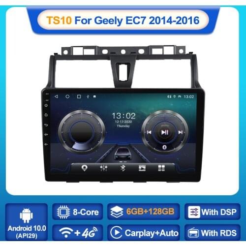 8-Core 4G LTE 2din Car Radio Android Multimedia Player Autoradio 2 Din Touch Screen for Geely Emgrand EC7 2014-2016 GPS WIFI FM