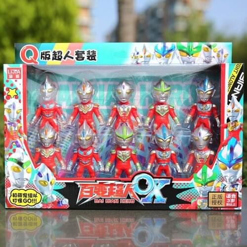 Bai Bian Hereo Versatile Q Robot Combination Set Action Figures Cartoon Figure Model Ornaments Gifts Toys For Children