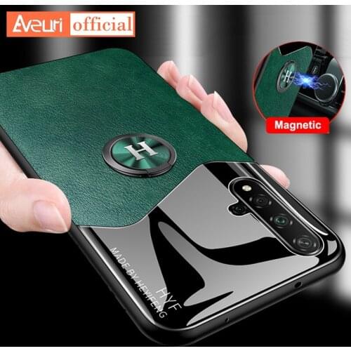 Car Holder Leather Phone Case For Huawei Honor 20 Lite 20S 30S View 30 Pro Plus Y9S Y9 Prime 2019 Nova 7i 7 Pro SE Cover Coque