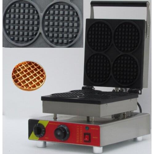 Four slices commerical electric waffle maker ,waffle baker, Round shape waffle maker ,Waffle Toaster, Waffeleisen