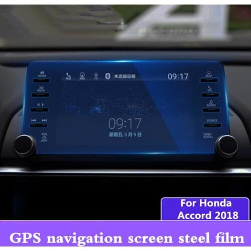 For 10th Honda Accord 2018 7 Inch 8 Inch GPS Navigation Screen Steel Film Instrument Nano Protective Film DVD Multimedia System