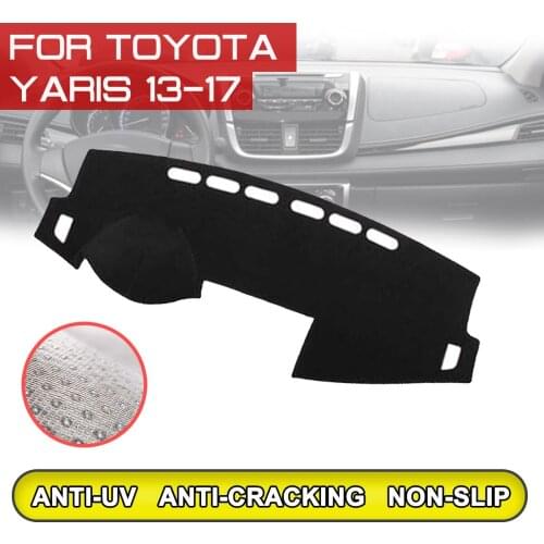 For Toyota Yaris 2013 2014 2015 2016 2017 Car Dashboard Mat Anti-dirty Non-slip Dash Cover Mat UV Protection Shade