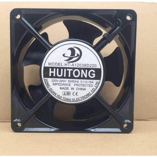 Brand New huitong HT-A12038D220 /S220 220V 12025 0.1-0.16a Cabinet Cooling Fan