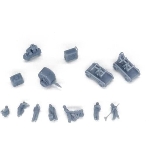 Outland Models Maintenance Worker & Equipment Set 1:220 Z Scale Railroad Scenery