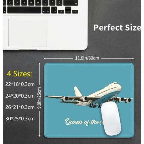 Queen Of The Skies Boeing 747 Mouse Pad DIY Print Boeing B747 Boeing 747 747 Airplane Aesthetic Airport
