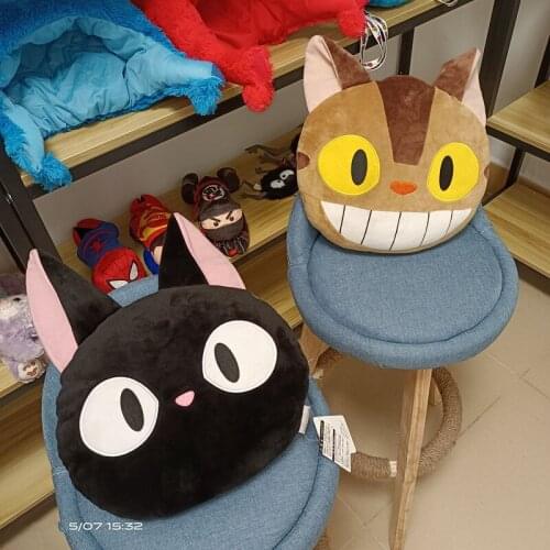 My Neighbor Totoro cat bus KiKis Delivery Service Black Cat Cushion Pillow plush toy