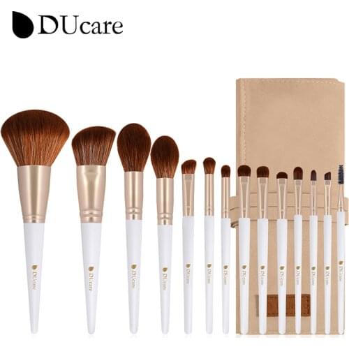 DUcare 14PCS Makeup Brushes with Bag Portable Cosmetic Make up Brush Set Powder Eyeshadow Brushes brochas de maquillaje set