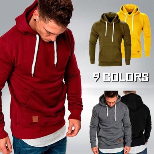 Fashion New Mens Sweatshirt Long Sleeve Casual Hoodies Tops Boy Blouse Tracksuits Sweatshirts Hoodies Men
