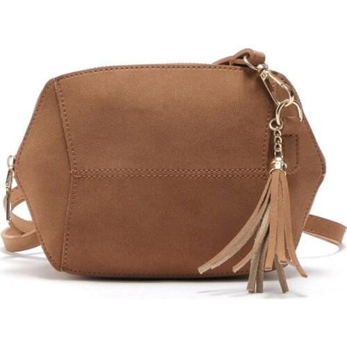 The new Korean style fashion simple casual girl mini bag wild classic tassel shell bag female bag shoulder messenger bag