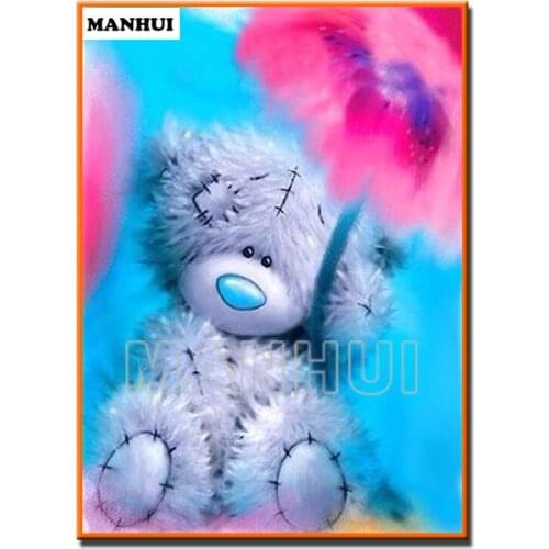 NEW Full Square Diamond 5D DIY Diamond Painting Cartoon bear Embroidery Cross Stitch Rhinestone Mosaic Painting Decor MH308