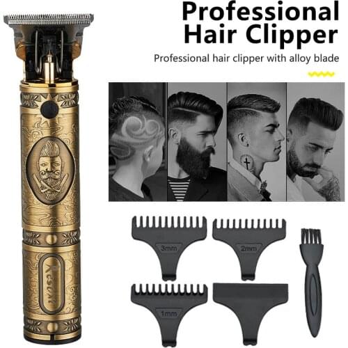 New USB Hair Clipper Professional Electric Hair Clipper Shaver Beard Trimmer Beard 0mm Men Hair Cutting Machine for Men Cordless