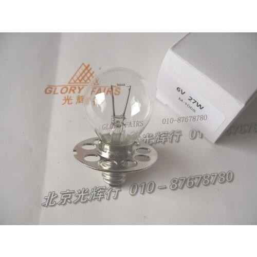 Replacement to HS366 6V4.5A ophthalmic Lamp 6V27W OP2366 P44S 6V 4.5A G35 35mm M-1008