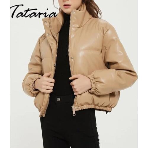 Женские кожаные пуховики Tataria China At AliExpress