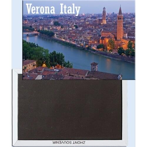 Evening lights in Verona Italy 24411 Fridge Magnet