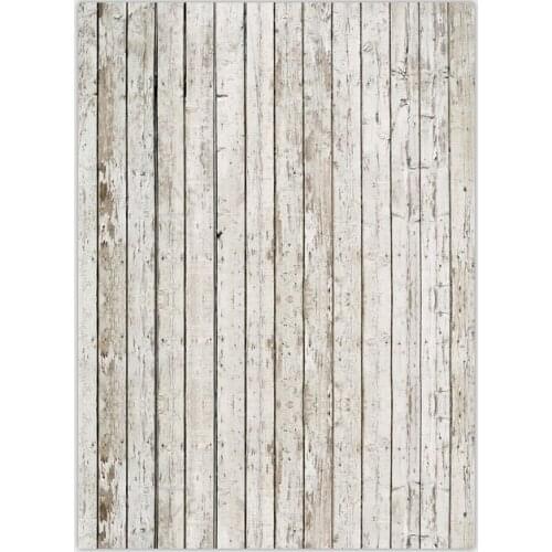 TR 5X7ft(1.5x2.2m) White Wood Floor Printed Photography Backdrops Art Fabric Photo Background for Studio Newborn Cake Pet Props