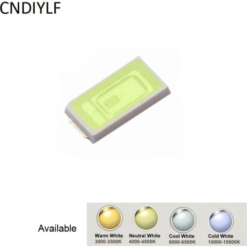 2000pcs 5730 SMD LED 0.5W White 50-65lm Ultra Bright Diode Regisitered Air Mail