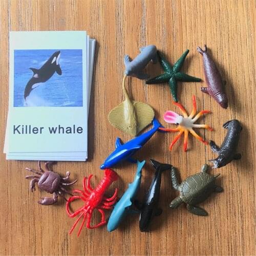 2020 New Montessori Animal Matched Toy Preschool Education Toys Toddler 4-8 Years Old