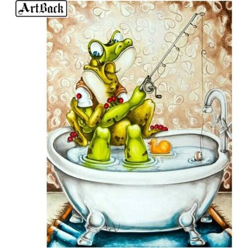 5d diamond painting cartoon frog icon full square drill diamond embroidery 3d diamond mosaic sticker