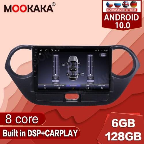 Android 10.0 128G For Hyundai I10 2013-2016 Car Multimedia Player Radio GPS Navigation Auto Stereo Recorder Unit Audio