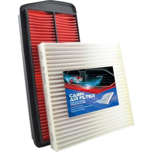 Bi-Trust Combo Set Engine & Carbon Cabin Air Filter for Acura RDX L4 2.3L 2007-2012 80219-SHJ-A01 80292-SEC-A01