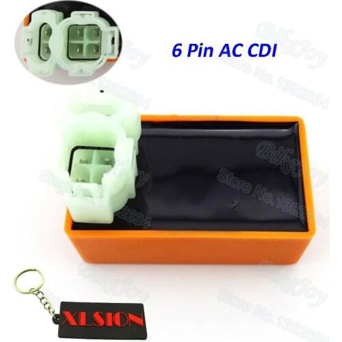 6 Pin AC CDI Ignition Box Orange For GY6 50cc 125cc 150cc Moped Scooter ATV Quad Buggy Go Kart Motorcycle Motocross