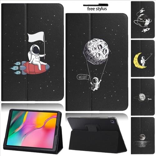 Tablet Cover for Samsung Tab A 10.1 2019 , Anti-fall Folio Back Support Cover Absorption Cover for Galaxy Tab A SM-T510 SM-T515