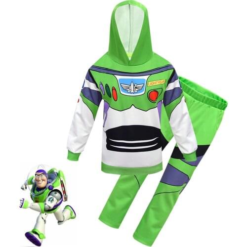 Toy Story 4cosplay Buzz Lightyear Childrens Suit Sweater Trousers, Halloween COS Clothes, Party Gift Costumes