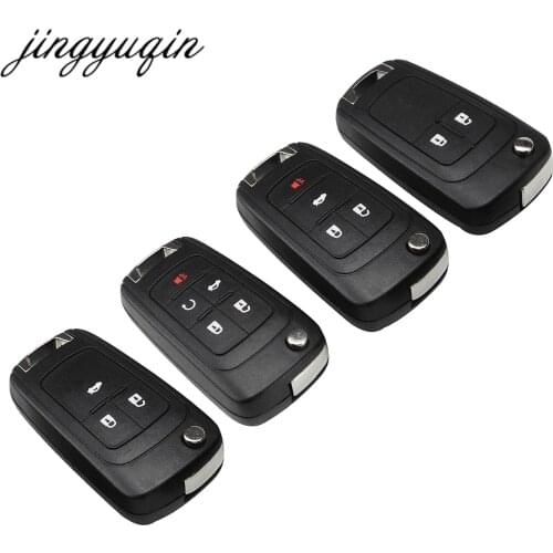 Jingyuqin 20pcs/lot 2/3 BTN For Opel Insignia Astra J Zafira C Mokka Flip Fob Key Shell Case Remote Auto Part for VAUXHALL Key