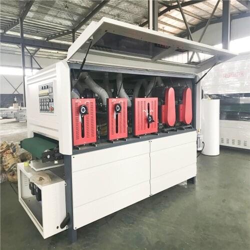 China manufacture 1000mm/1300mm wide solid combinate wood brush polishing machine for small business