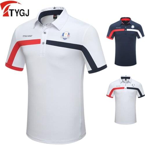 Summer new golf Sportswear mens short-sleeved breathable and quick-drying T-shirt High Quality Sport Polo Shirt For Men M-2XL