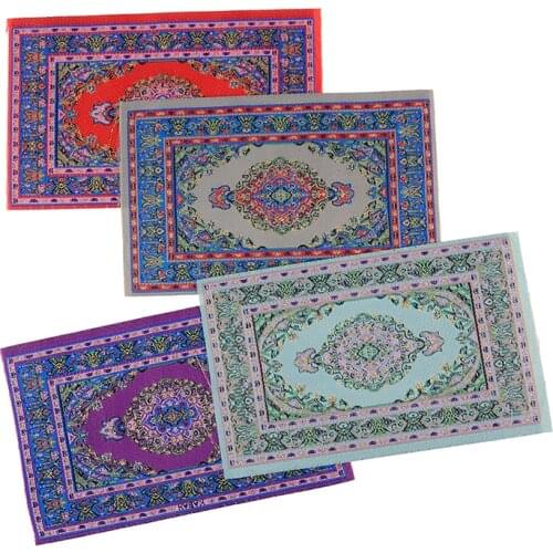 1/12 Scale Dollhouse Miniature Turkish Style Area Rug/Carpet/Mat Floor Coverings for Dolls House Any Rooms Furniture Decor Accs