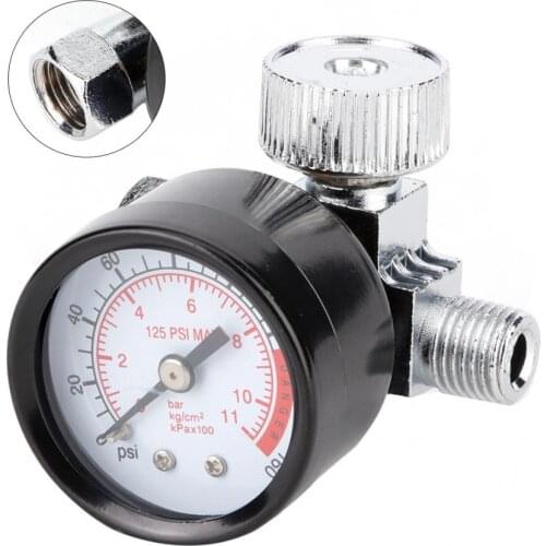 Sprayer Air Regulator Pressure Gauge Filter Pneumatic Control BSP Thread 0-125PSI adjustable fuel pressure