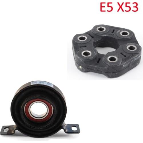 Universal joint and center mount for BMW 26127507740 26117511454 X5 E53 engine M57 M54 M62 N62 one set Guibo Drive shaft