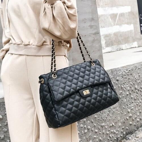 Large Capacity Crossbody Bag for Women 2021 Trend Simple PU Leathe Shoulder Bag Female Design Fashion Luxury Handbag