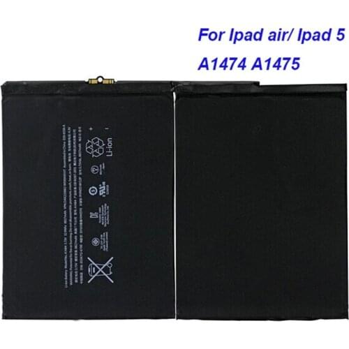 Built-in Internal Replacement battery 8827mAh A1474 1475 A1484 for ipad 5 ipad Air tablet 1484 A1474 1475 repair parts batteria