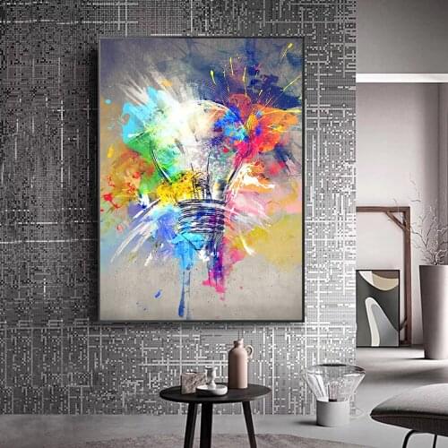 Mystery Gift Pack Surprise Box Diamond Painting Light Bulb Graffiti Wall Art Posters Prints Wall Pictures Room Decoration