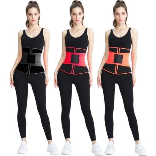 Women Sweat Waist Trimmer Sauna Waist Trainer Belt Abdomen Slimming Body Shaper Sports Girdles Workout Belly Band Belt Shapers