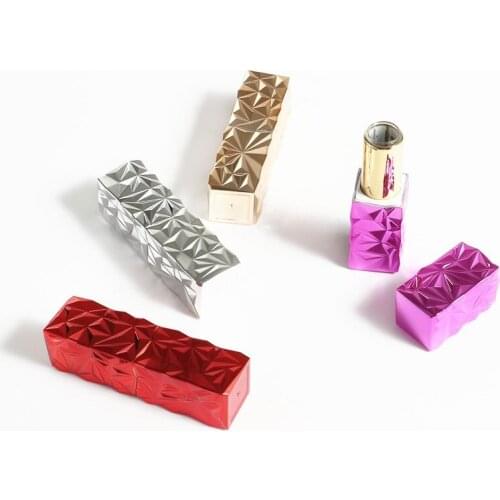 High Grade Lipstick Tube Gold Silver Red Magnetic Lip Balm Container Cosmetic Refillable Empty Lipstick Shell Packaging 10/30pcs