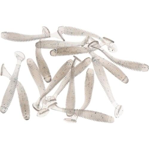 16pcs colorful Lifelike Worm Soft Lure Earthworm Fishing Silicone Artificial Bait Fishy Smell Shrimp Additive Bass Carp 5cm