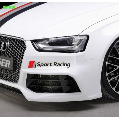 2pcs NEW car body sticker for Audi sline A1 A3 A4 A5 A6 A6L A7 A8 Q3 Q5 Q7 TT S RS