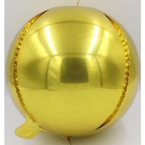 20pcs 10inch Metallic Dimensional Rose Gold Silver Foil 4D Balloons Wedding Birthday Party Decor Helium Inflatable Globos Supply